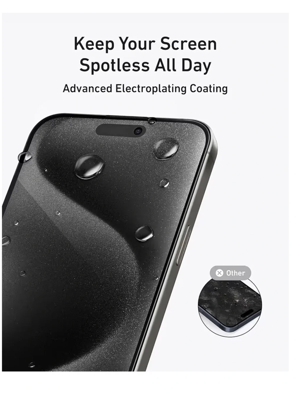Anker Privacy Screen Protector for iPhone 14 Pro Max - Black (2-Pack) 014